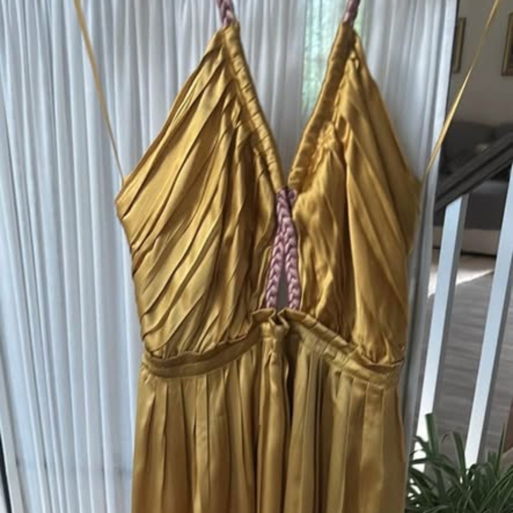 Anthropology Silk Maxi dress